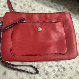 Elegant Red Wristlet Clutch